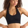 FlexiRib Racerback Sports Bra in Black