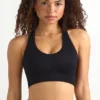 FlexiRib Racerback Sports Bra in Black
