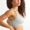 FlexiRib Racerback Sports Bra in Grey