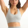 FlexiRib Racerback Sports Bra in Grey