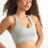 FlexiRib Racerback Sports Bra in Grey