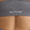 FlexiRib Scoop Neck Sports Bra in Grey Melange