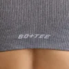 FlexiRib Wide Strap Sports Bra in Grey Melange