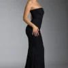 Florentina Embellished Corset Gown in Black