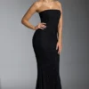Florentina Embellished Corset Gown in Black