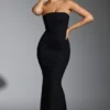 Florentina Embellished Corset Gown in Black