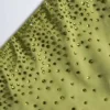 Formentera Embellished Cut-Out Swimsuit in Olive Green