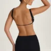 Gaia Cut-Out A-Line Mini Dress in Black