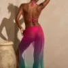 Gelato Ruched Midi Sarong in Green Multi