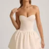 Gloriana Convertible Bow-Detail Bubble Hem Midaxi Dress in Ivory