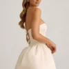 Gloriana Convertible Bow-Detail Bubble Hem Midaxi Dress in Ivory