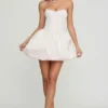 Gloriana Convertible Bow-Detail Bubble Hem Midaxi Dress in Ivory