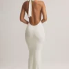 Hallie Modal Halterneck Maxi Dress in White