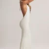 Hallie Modal Halterneck Maxi Dress in White