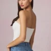 Hania Modal Broderie Anglaise Camisole Top in White