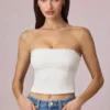 Hania Modal Broderie Anglaise Camisole Top in White