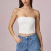 Hania Modal Broderie Anglaise Camisole Top in White