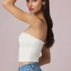 Hania Modal Broderie Anglaise Camisole Top in White