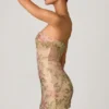 Harlie Embellished Sweetheart-Neck A-Line Mini Dress in Rose Hotfix