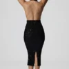 Harlyn Embellished Cut-Out Open-Back Midaxi Dress in Black