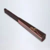 Hestia Folding Hand Fan in Red Blurred Print