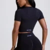 High Waist Define Luxe Mini Shorts in Black