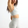 High Waist Define Luxe Mini Shorts in Grey