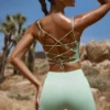 High Waist FlexiRib Mini Shorts in Green
