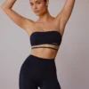 High-Waist Mini Shorts in Black