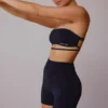 High-Waist Mini Shorts in Black