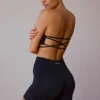 High-Waist Mini Shorts in Black