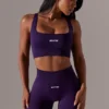 High Waist Super Sculpt Biker Shorts in Purple