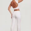 Hollis Mid-Rise Straight Leg Trousers in White