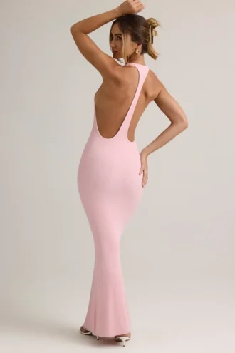 Imelda Modal Racerback Maxi Dress in Baby Pink