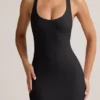Imelda Modal Racerback Maxi Dress in Black