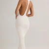 Imelda Modal Racerback Maxi Dress in White