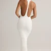 Imelda Modal Racerback Maxi Dress in White