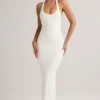 Imelda Modal Racerback Maxi Dress in White