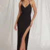 Indi Halterneck Maxi Dress in Black