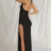 Indi Halterneck Maxi Dress in Black