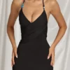 Indi Halterneck Maxi Dress in Black