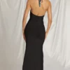 Indi Halterneck Maxi Dress in Black