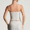 Inina Embellished Micro Mini Skirt in White