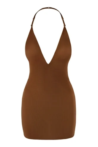 Intimates Intimates Soft Mesh Multiway Mini Dress in Chestnut