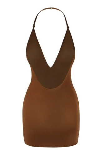 Intimates Intimates Soft Mesh Multiway Mini Dress in Chestnut