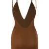 Intimates Intimates Soft Mesh Multiway Mini Dress in Chestnut