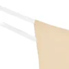Intimates Seamless Knit Clear Strap Thong in Warm Peach