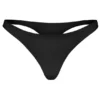 Intimates Seamless Knit Thong in Black