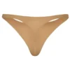 Intimates Seamless Knit Thong in Caramel