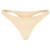 Intimates Seamless Knit Thong in Warm Peach